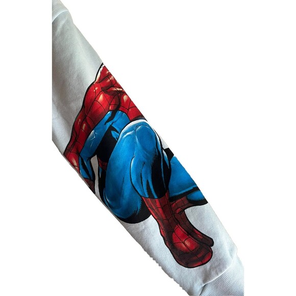 Marvel Boys Sweater Hulk Spiderman Captain America Size L 10/12 70% Cotton NWT - Picture 6 of 16